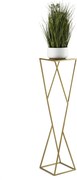 STOJAN NA KVETINÁČ LOFT3 100X24X24 CM ZLATÁ
