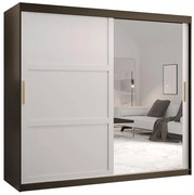 Skriňa Amiro 2 200 čierny/biely