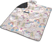 Sablio Plážová deka Jednorožce: 200x140 cm