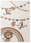Krémový detský koberec 160x230 cm Roar like a Lion Rainbow Party – Villeroy&amp;Boch