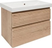 Kúpeľňová skrinka s umývadlom Naturel Savona 78x53x44,8 cm dub halifax mat SAVONA280DHU5