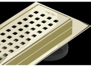 Mexen Flat M08 odtokový žľab 50 cm, zlatá - 1525050-15