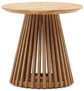 Príručný stolík z teakového dreva Kave Home Irune, ø 50 cm
