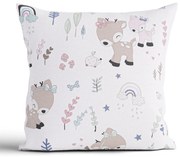 Bavlnená obliečka na vankúš Renforcé 40 × 40 cm - Srnčie šťastie