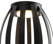 Sada 2 vonkajších stolových lámp čiernych 3-stupňový stmievač Solárny & Nabíjateľný - Sheldon