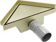Mexen Flat-T, bodový podlahový vpust 20 cm, zlatá matná, 1A10320