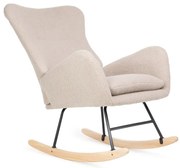 Hojdacie kreslo LUNNIE béžové TEDDY BOUCLÉ 856766