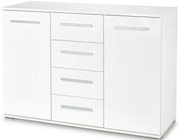 Komoda Lima KM4 - biely lesk