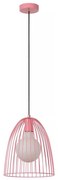 Lucide 74417/01/66 - Luster na lanku MACARONS 1xE27/40W/230V pr. 24,5 cm ružová