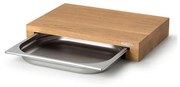 Continenta C4110 - Kuchynská doska na krájanie s misou 39x27 cm dub