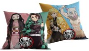 Obojstranný vankúš Demon Slayer: Kimetsu no Yaiba - Zabijak démonov - 40 x 40 cm