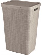 Curver Kôš na špinavú bielizeň Jute 58 l, taupe