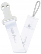 Retiazka na cumlík Canpol Babies - Little princa -biely / sivý