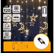 Aigostar - LED vonkajší vianočný reťazec 120xLED/6W/230V/8 funkcií 3x0,6m IP44 teplá bielaDO