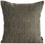 DEKORAČNÁ OBLIEČKA NA VANKÚŠ MILA2 45X45 CM HNEDÁ