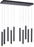 Leuchten Direkt 15206-18 - LED Luster na lanku 10xLED/4,8W/230V čierna