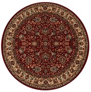 Koberec KASHQAI 4362 302 ornament, bordový / béžový kruh