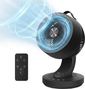 Cirkulačný ventilátor FLOW s diaľkovým ovládaním, čierny SongmicsHome