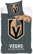 Hokejové posteľné obliečky NHL Vegas Golden Knights - motív Shields - 100% bavlna renforcé - 70 x 90 cm + 140 x 200 cm