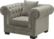 Kreslo Chesterfield Classic Velvet Dark Grey 118 x 96 x 77 cm