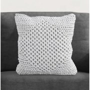 Vankúš SEBAKWE 45x45 cm z pravej vlny a juty