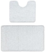 Sada kúpeľňových koberčekov SYNERGY glamour / lurex, biela