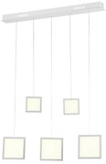Závesné LED svietidlo Dixon, 5x LED 33w, 4000k, ch