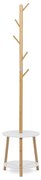 Autronic DR-N1004 WT Drevený stojanový vešiak biela, 40 x 174 cm