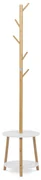 Autronic DR-N1004 WT Drevený stojanový vešiak biela, 40 x 174 cm