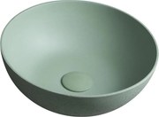 Sapho - Umývadlo na dosku FORMIGO priemer 39 cm betón/zelená