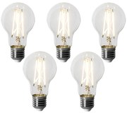 Sada 5 stmievateľných LED žiaroviek E27 A60 6W 500 lm 3000K