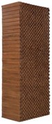 furniture-nabytek.cz - Masívna šatní skriňa Abadi z akáciového a mangového dreva, lakovaná, hnedá – 75×44×190 cm