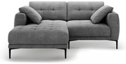 Sivá rohová pohovka (ľavý roh/s leňoškou) Bemy – Micadoni