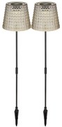Globo 36635-2S - SADA 2x LED Solárne svietidlo SOLAR LED/0,06W/3V IP44 šedá