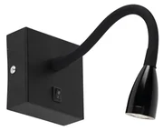 Moderná flexibilná nástenná lampa čierna LED - Flex