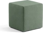 Taburet CASUAL, 500x500 mm, látka CURA, tmavozelená