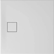 Cersanit Tako Slim, štvorcová sprchová vanička 80x80x4 cm + biely sifón, biela matná, S932-157