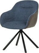 Jedálenská stolička Autronic 58x81 cm modrá látka DCH-Y1143 BLUE2