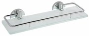 SAPHO XR607 X-Round E sklenená polička s výklopnou hrazdou 30 x 13 cm