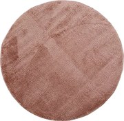 Okrúhly ružový koberec Plush Deluxe – hebký shaggy Rozmer: 100x100 cm