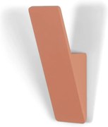 Nástenný oceľový háčik v lososovej farbe Angle – Spinder Design