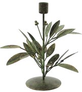 House Doctor Kovový svietnik Leaves Antique Green