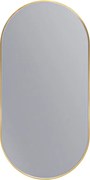 Erga Oval, oválne zrkadlo 50x100cm, zlatý rám, ERG-V01-OVAL-5010-GD