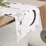 Biante Detský bavlnený behúň na stôl Sandra SA-194 Tancujúce baletky 35x160 cm