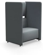 Kreslo CLEAR SOUND, 1,5-miestne, látka Pod CS, striebornošedá