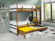 Poschodová posteľ Propietaria 9 (dub biela)