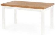 Jídelní rozkládací stůl Tiaro 140/220 cm dub lancelot/bílý