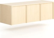 Nadstavba pre skrine FRAME, 3x dvere, 1299 x 450 x 427 mm, PUSH-lock, breza