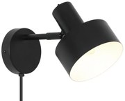 Nordlux Čierne nástenné svietidlo Matis pre žiarovku E27 2512201003