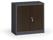 Alfa 3 Zvárané skrine s lamino dverami, 800 x 800 x 400 mm, RAL 7016/wenge